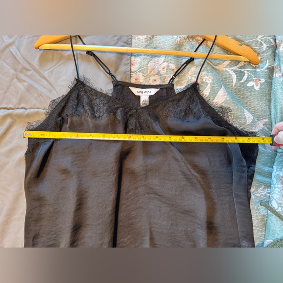 NWOT Nine West Black Lace Trim Camisole - Picture 6 of 9